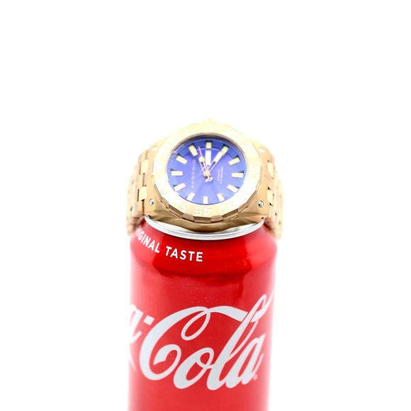 Android Watch Stainless Steel Blue Face Automatic - Picture 5 of 11